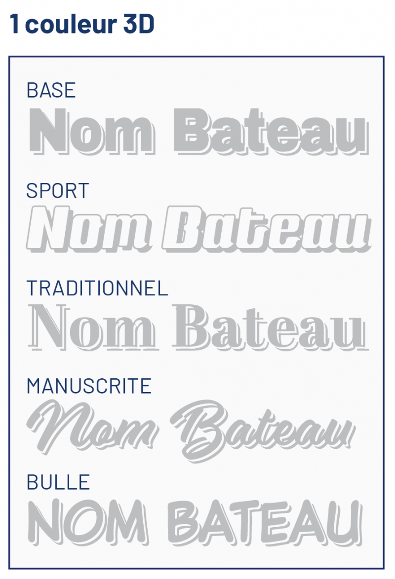 nom bateau  couleur  numero bateau